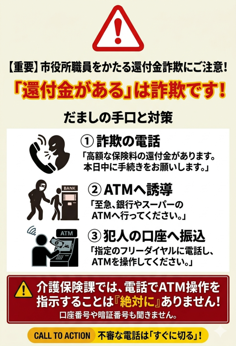介護保険料の還付金詐欺1